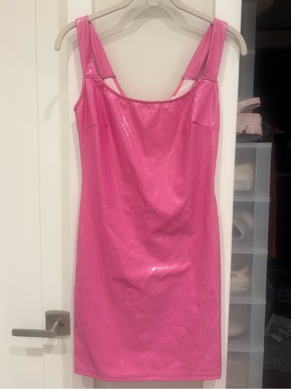 re:named Hot Pink Sleeveless Slip Mini Dress